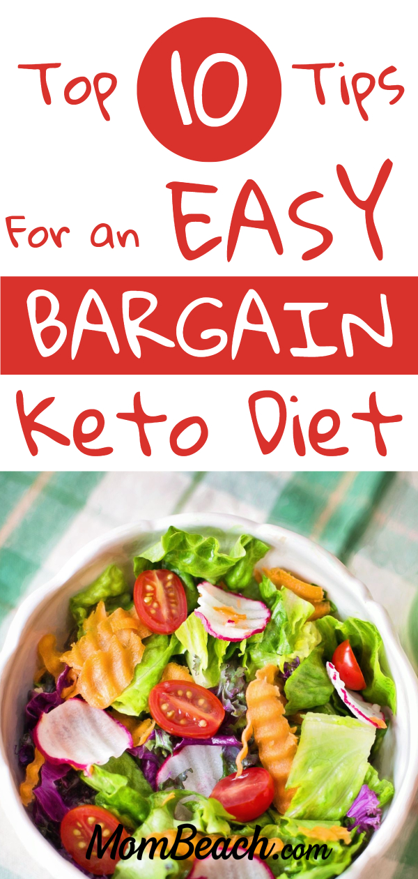 The keto diet doesn't have to be expensive. Save money by following these 10 tips for an easy bargain keto diet. It is perfect for beginners and experts alike to follow. You can make cheap and easy meal plans, recipes and more for breakfast, lunch and dinner. You can eat low cost keto desserts and snacks too with this guide. Lose weight with the keto diet and don't empty your savings! #ketodietforbeginners #ketodietonabudget #lowcostketo #ketomealplan #ketodiet #keto #cheapketo #easyketo 